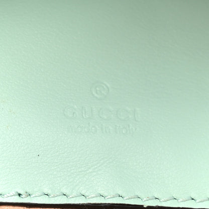 Gucci Calfskin Matelasse Mini GG Marmont Crossbody Bag Water Green 6 of 11