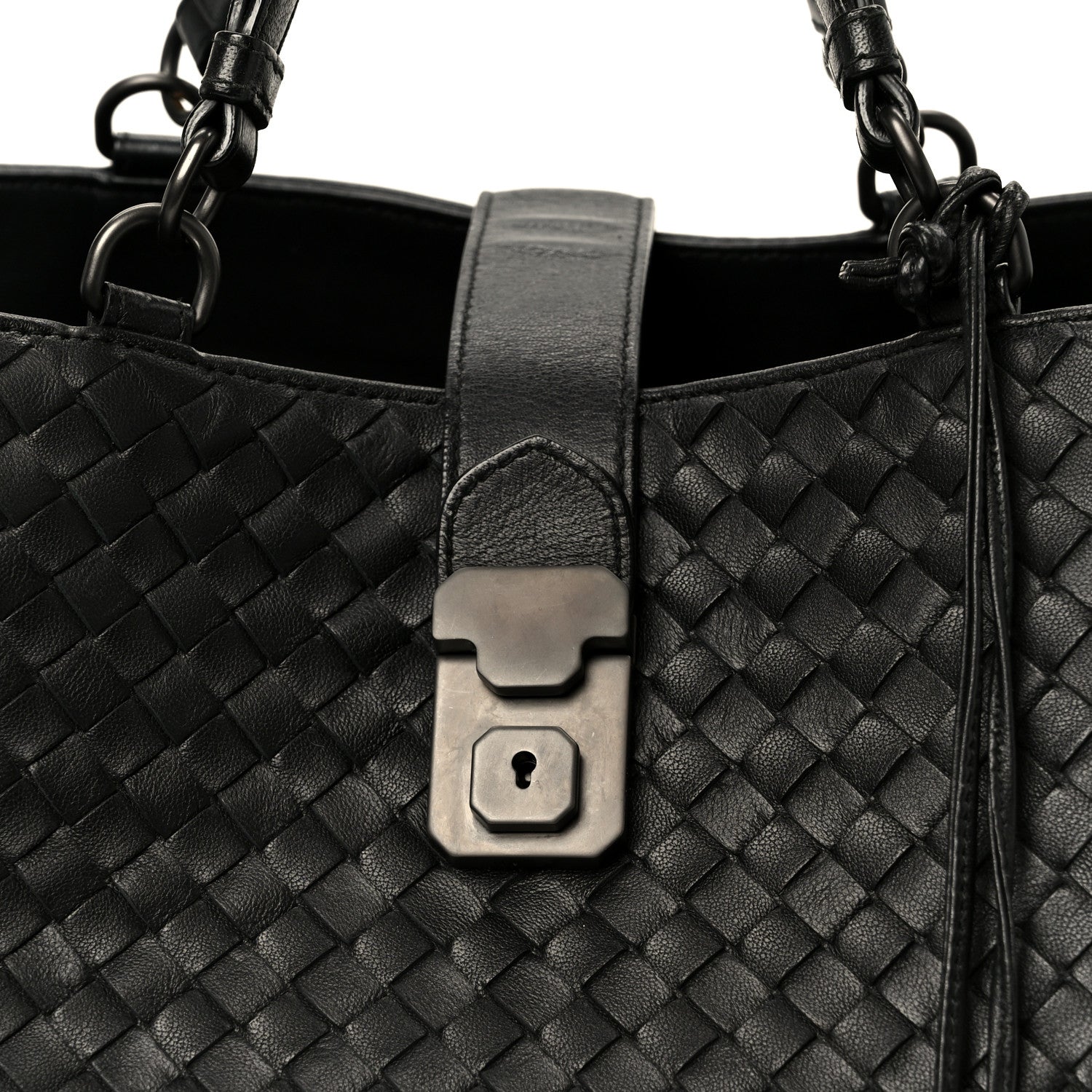 Bottega Veneta Nappa Intrecciato Large Roma Tote Black 9 of 11