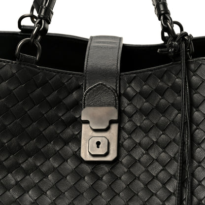 Bottega Veneta Nappa Intrecciato Large Roma Tote Black 9 of 11