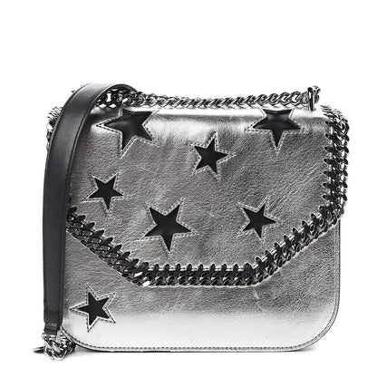 Stella McCartney Metallic Alter Nappa Medium Star Falabella Box Shoulder Bag Silver 1 of 16