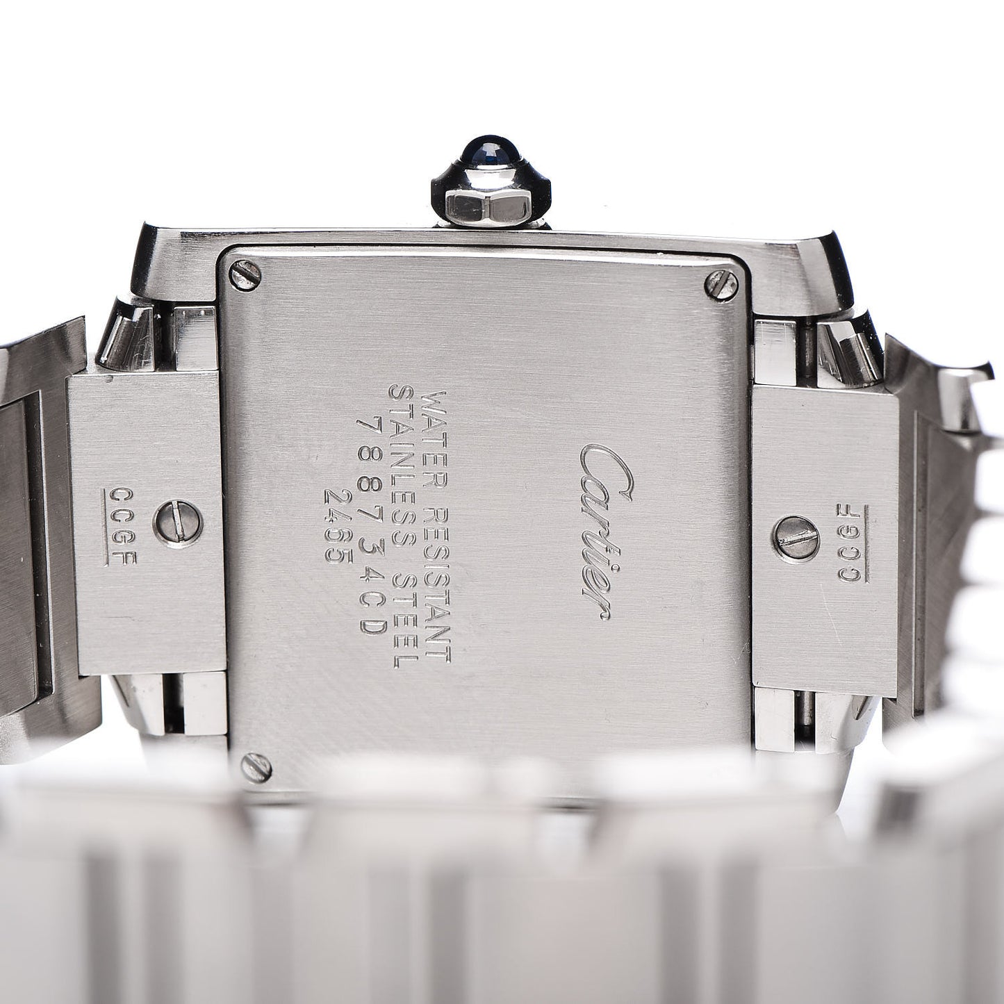Stainless Steel 25mm Tank Francaise Quartz Watch