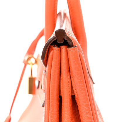 Hermes Taurillon Clemence Birkin 30 Feu 11 of 14