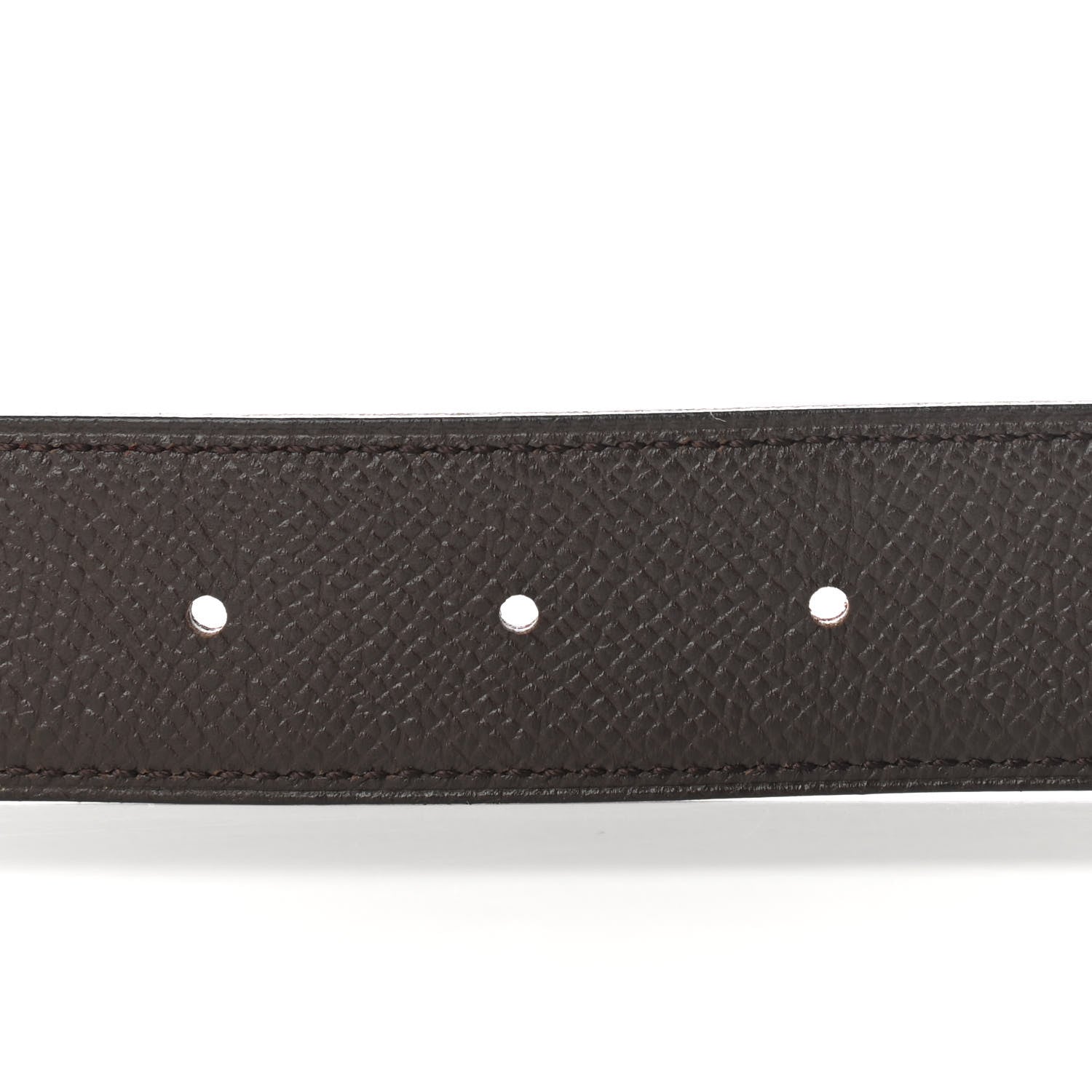 Hermes Epsom 32mm Belt Strap 90 Rouge H Chocolate 3 of 5