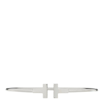 Tiffany 18K White Gold T Wire Bracelet 1 of 4