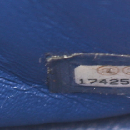 Chanel Patent Quilted Maxi Double Flap Blue 6 of 8