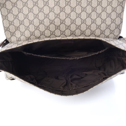 Gucci GG Plus Monogram Messenger Diaper Bag Dark Brown 13 of 16