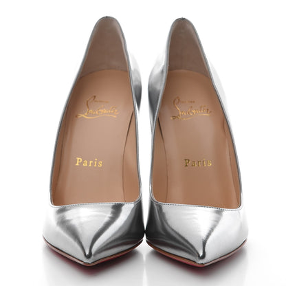 Christian Louboutin Pigalle Follies 100 Pumps 36.5 Antispecchio Silver 2 of 8