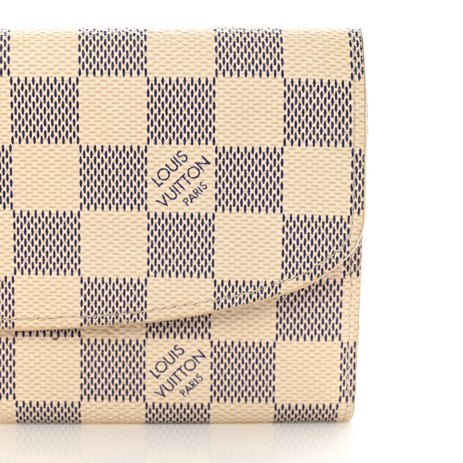 Louis Vuitton Damier Azur Emilie Wallet Rose Ballerine 8 of 11