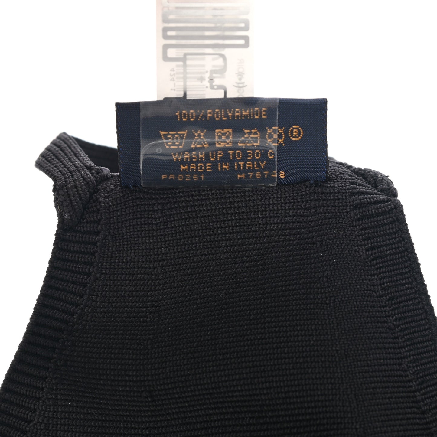 LV Initials Knit Face Mask Black