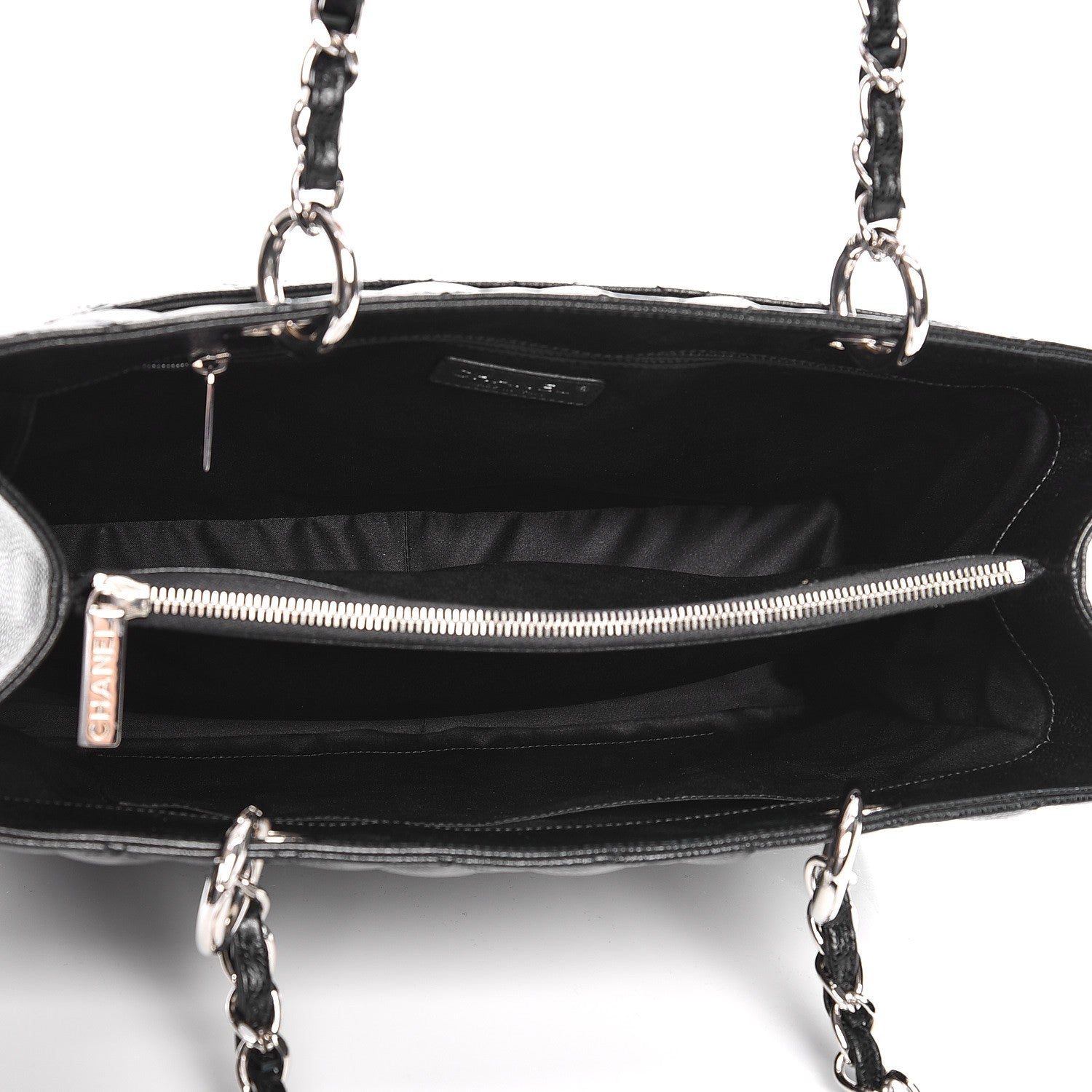 Chanel Caviar Quilted Grand Shopping Tote GST Black 5 of 7