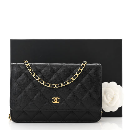 Chanel Caviar Quilted Wallet on Chain WOC Black 13 of 13
