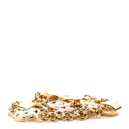 Louis Vuitton Enamel Flower Lock Capucines Chain Strap Gold Multicolor 2 of 3