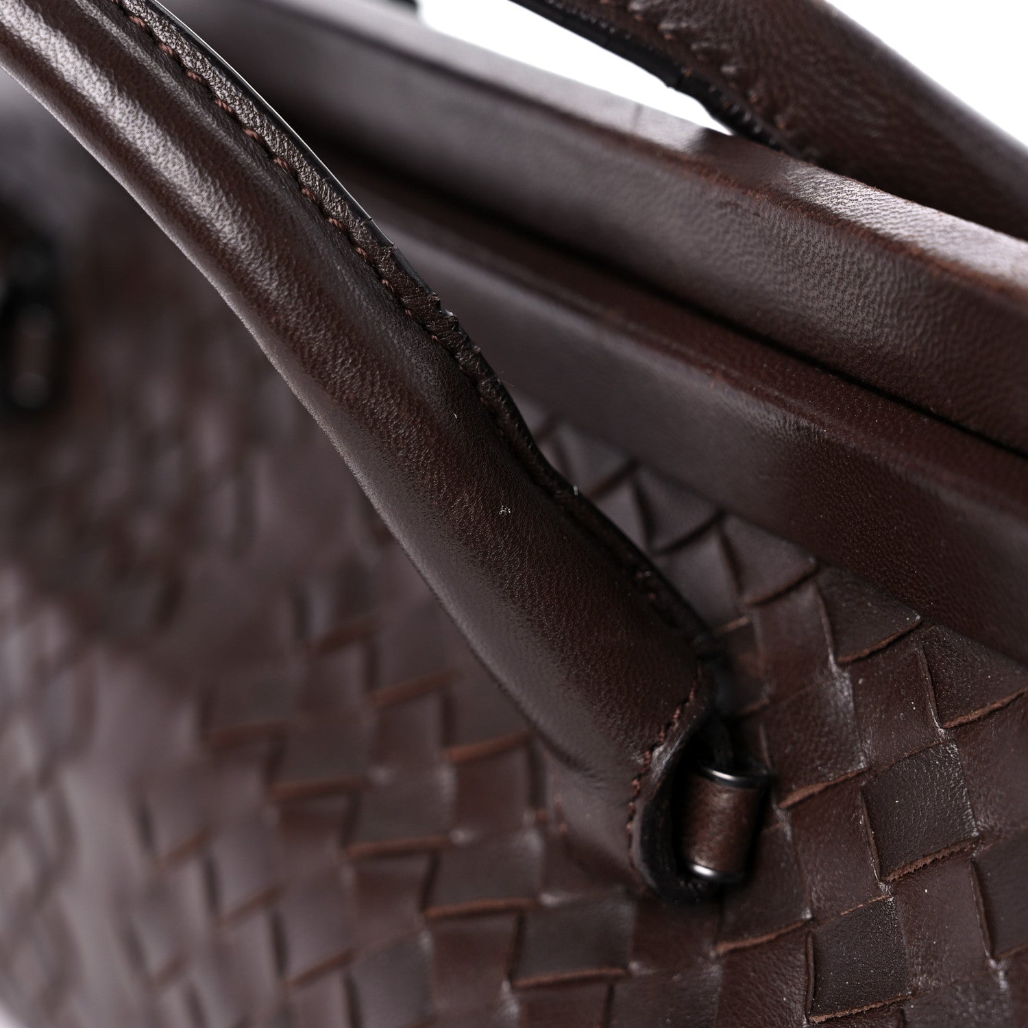 Bottega Veneta Nappa Intrecciato Frame Shoulder Bag Ebano 18 of 21