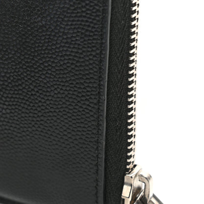 Saint Laurent Calfskin Rider California Zipped Coin Pouch Wallet Black 10 of 10