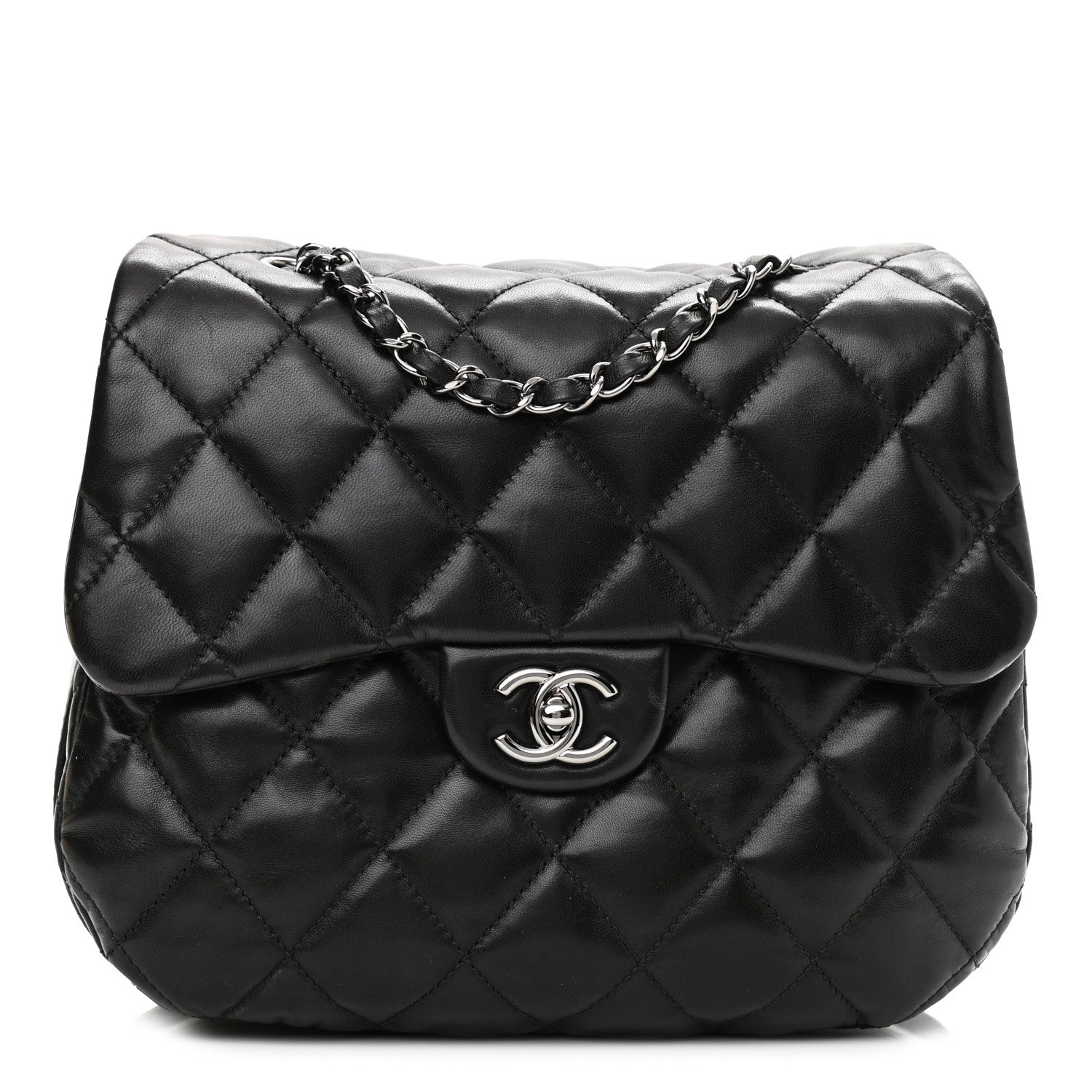 Chanel Lambskin Quilted Chanel 3 Large Flap Black 1 of 10