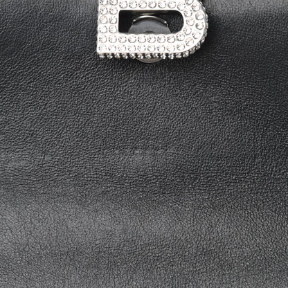 Balenciaga Strass Suede Hourglass Top Handle Bag XS Smoke Grey Crystal 12 of 14