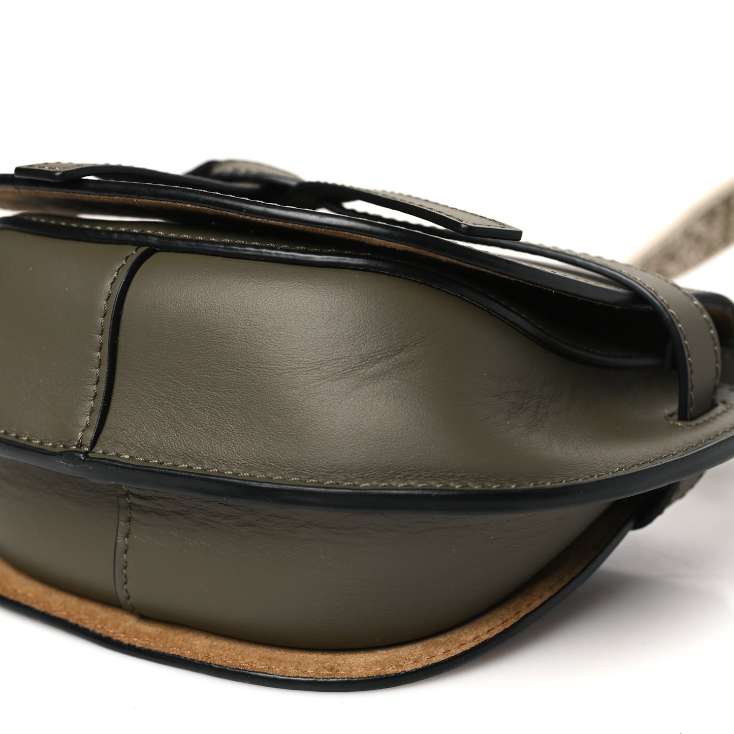 Calfskin Jacquard Mini Gate Dual Bag Autumn Green