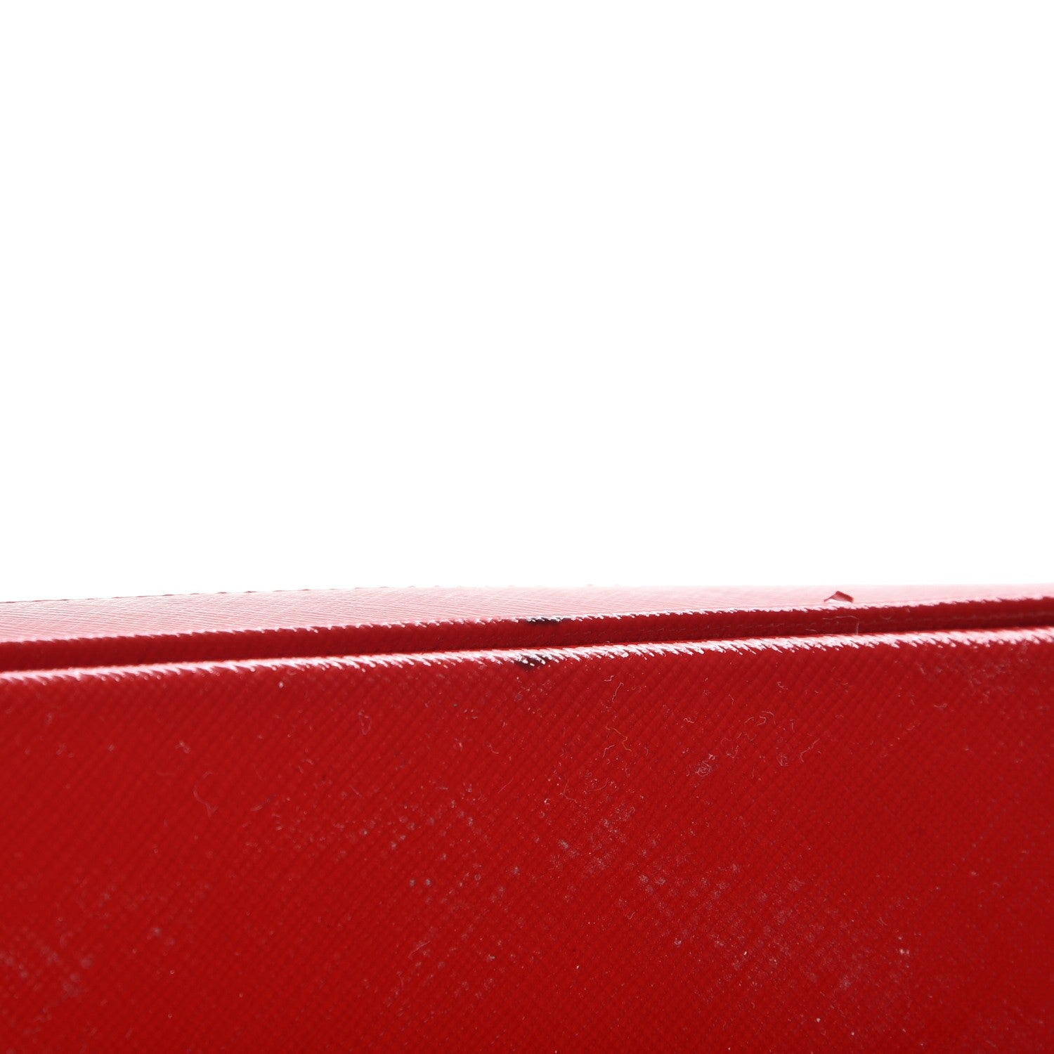 Prada Saffiano Vernice Open Promenade Tote Rosso 11 of 15