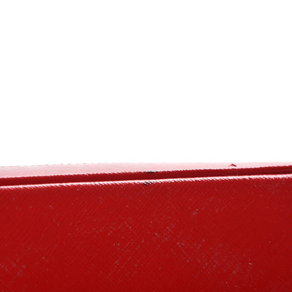 Prada Saffiano Vernice Open Promenade Tote Rosso 11 of 15