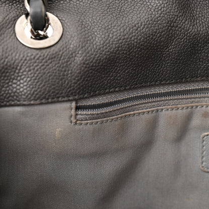 Chanel Caviar Quilted Large French Riviera Flap Dark Grey 13 of 13