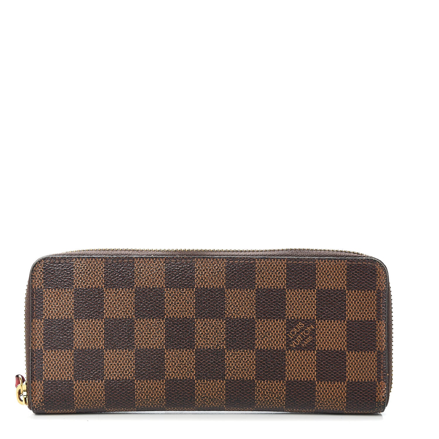 Louis Vuitton Damier Ebene Clemence Wallet Cherry 1 of 7