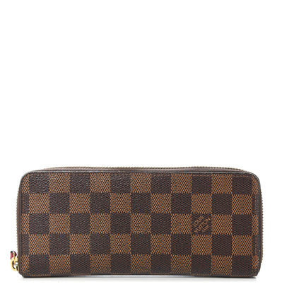 Louis Vuitton Damier Ebene Clemence Wallet Cherry 1 of 7