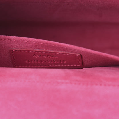 Saint Laurent Calfskin Classic Y Ligne Clutch Fuchsia 7 of 12