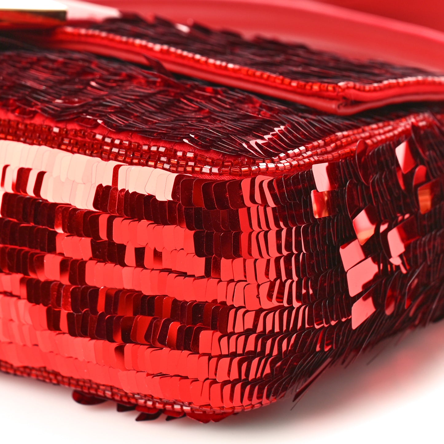 Sequin Paillettes Vitello Grace Sex and the City Baguette Mattone