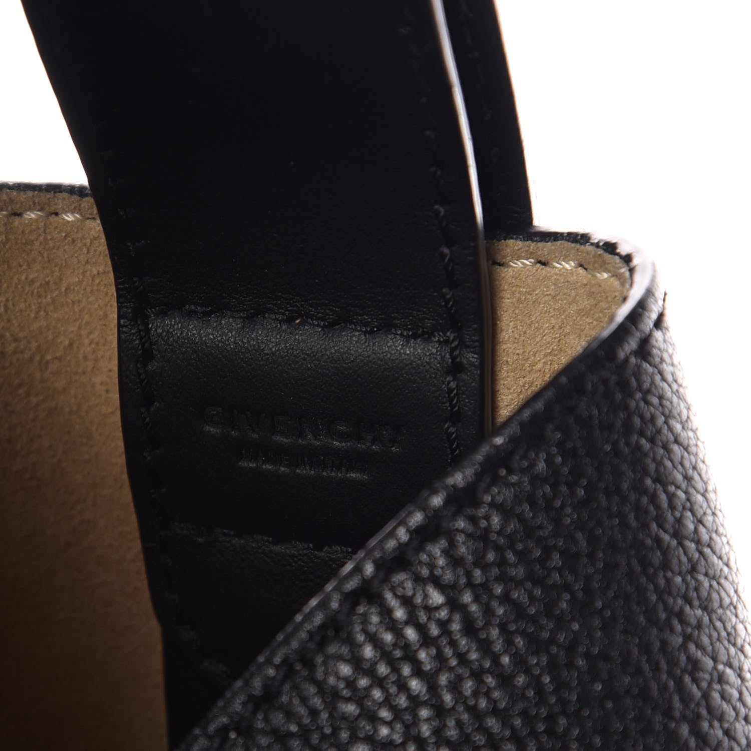 Givenchy Grained Calfskin GV Bucket Bag Black 8 of 9