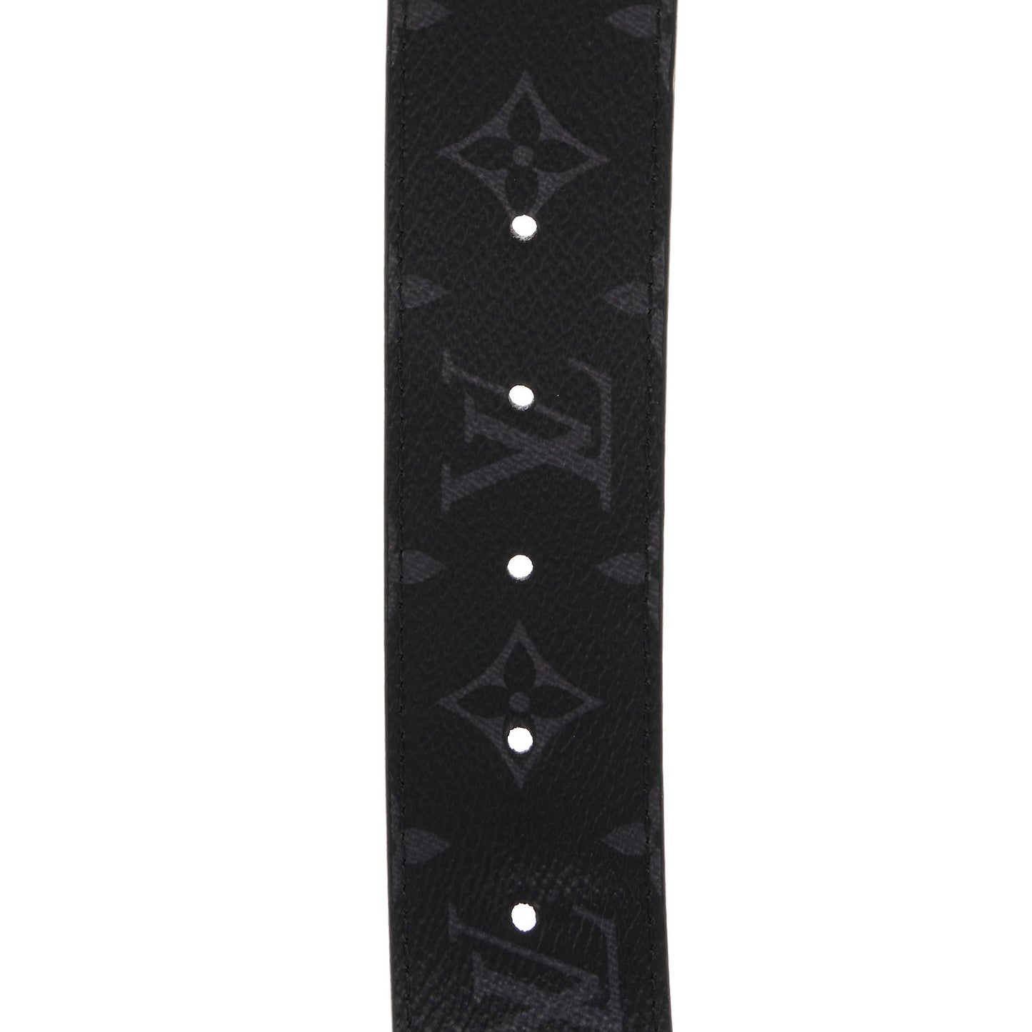 Calfskin Monogram Eclipse 35mm LV Initiales Reversible Belt 120 48 Black