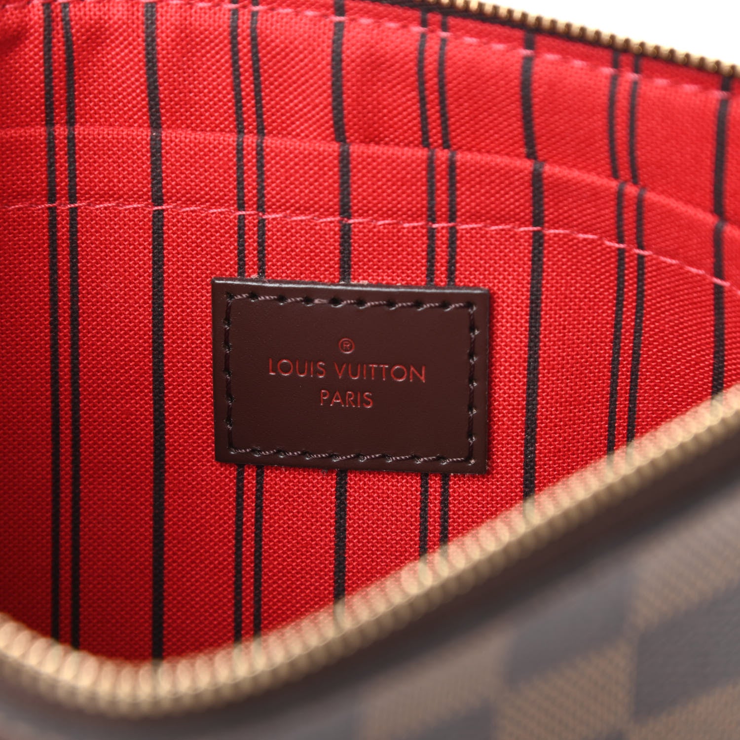 Louis Vuitton Damier Ebene Neverfull MM GM Pochette 6 of 9