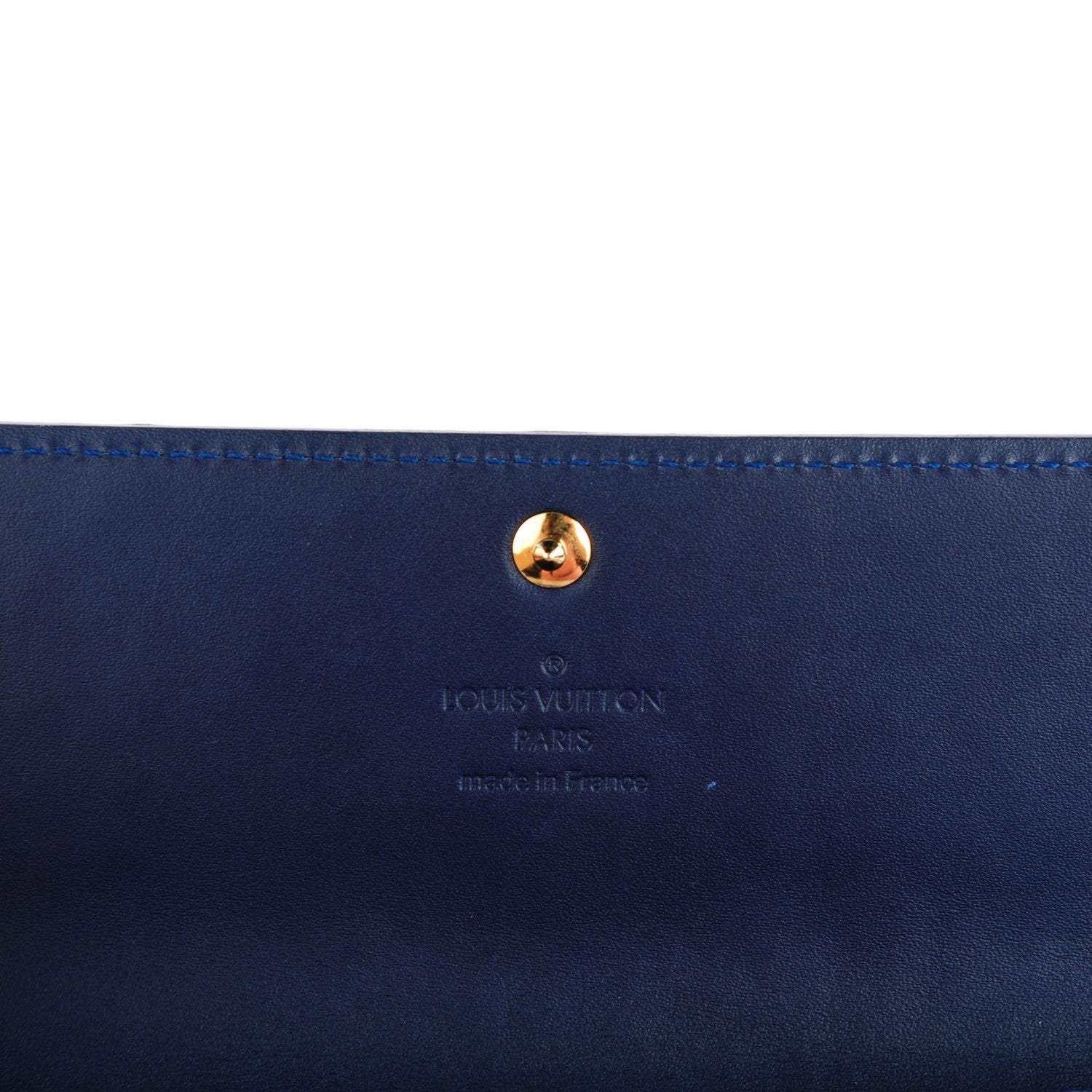 Louis Vuitton Vernis Ikat Sarah Wallet Grand Blue 5 of 7