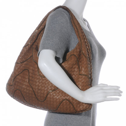 Bottega Veneta Woven Large Veneta Chain Hobo Noce 2 of 8