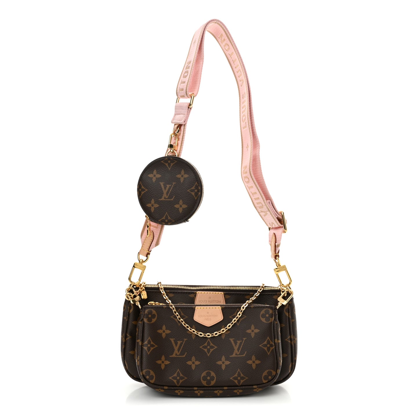 Monogram Multi Pochette Accessories Rose Clair