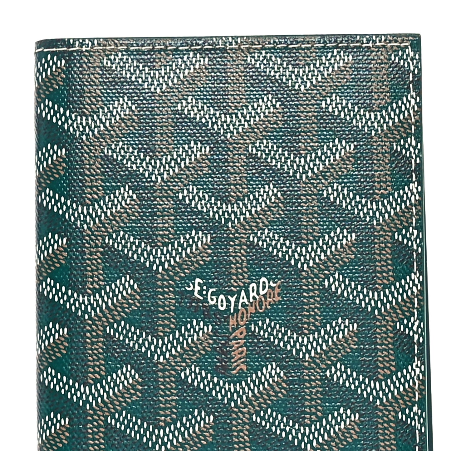 Goyardine Passport Wallet Green
