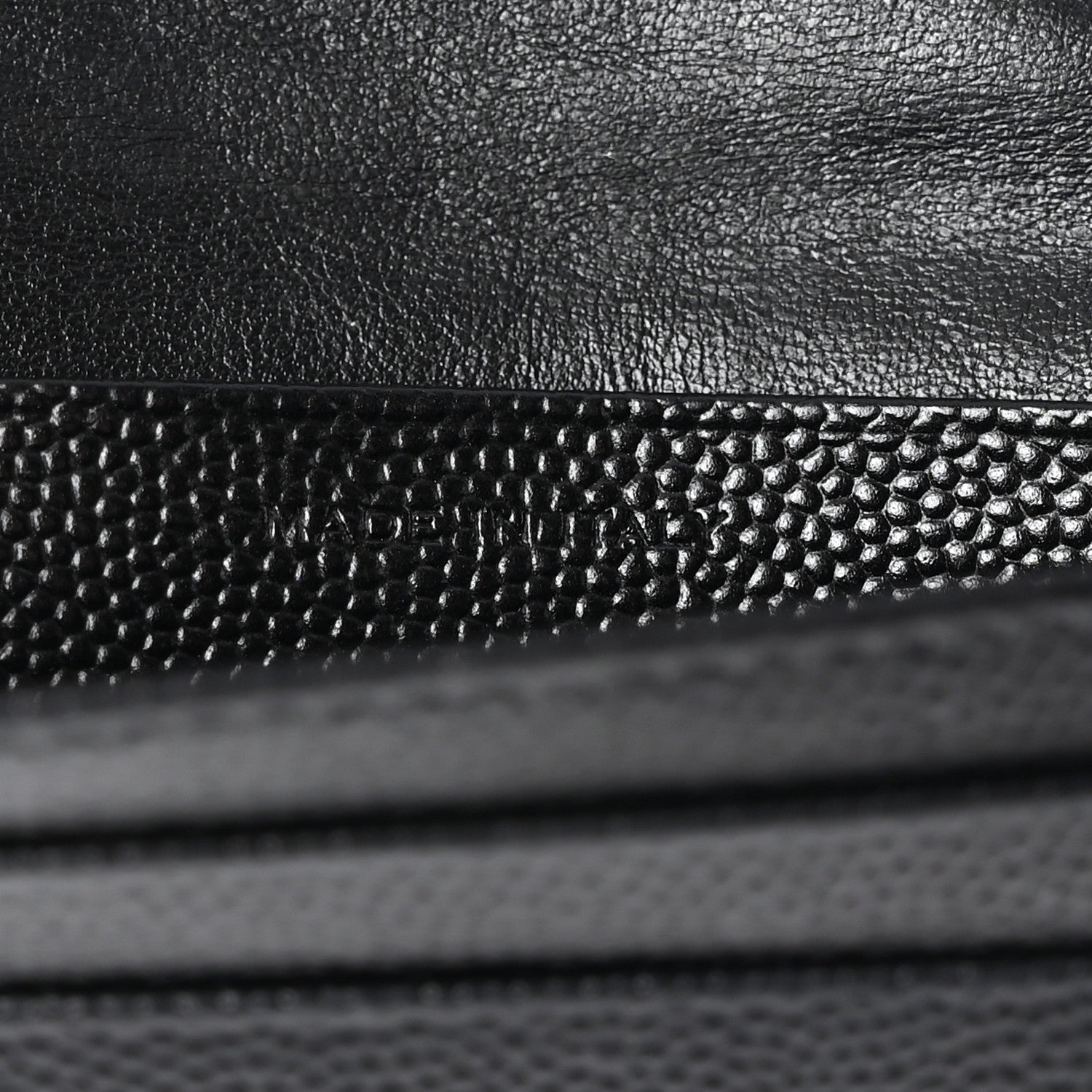 Saint Laurent Grain De Poudre Matelasse Chevron Monogram Card Case Black 7 of 11