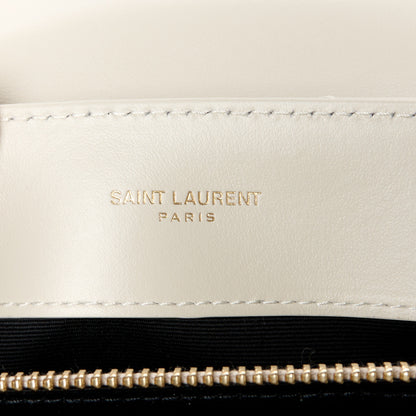 Saint Laurent Calfskin Y Quilted Monogram Small Loulou Chain Satchel Crema Soft 6 of 11
