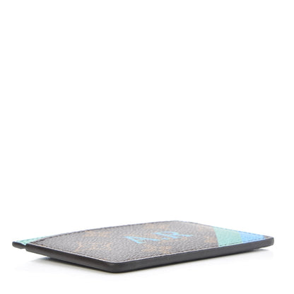 Louis Vuitton Monogram My LV Heritage Card Holder Vert Clair Blue Clair 4 of 8
