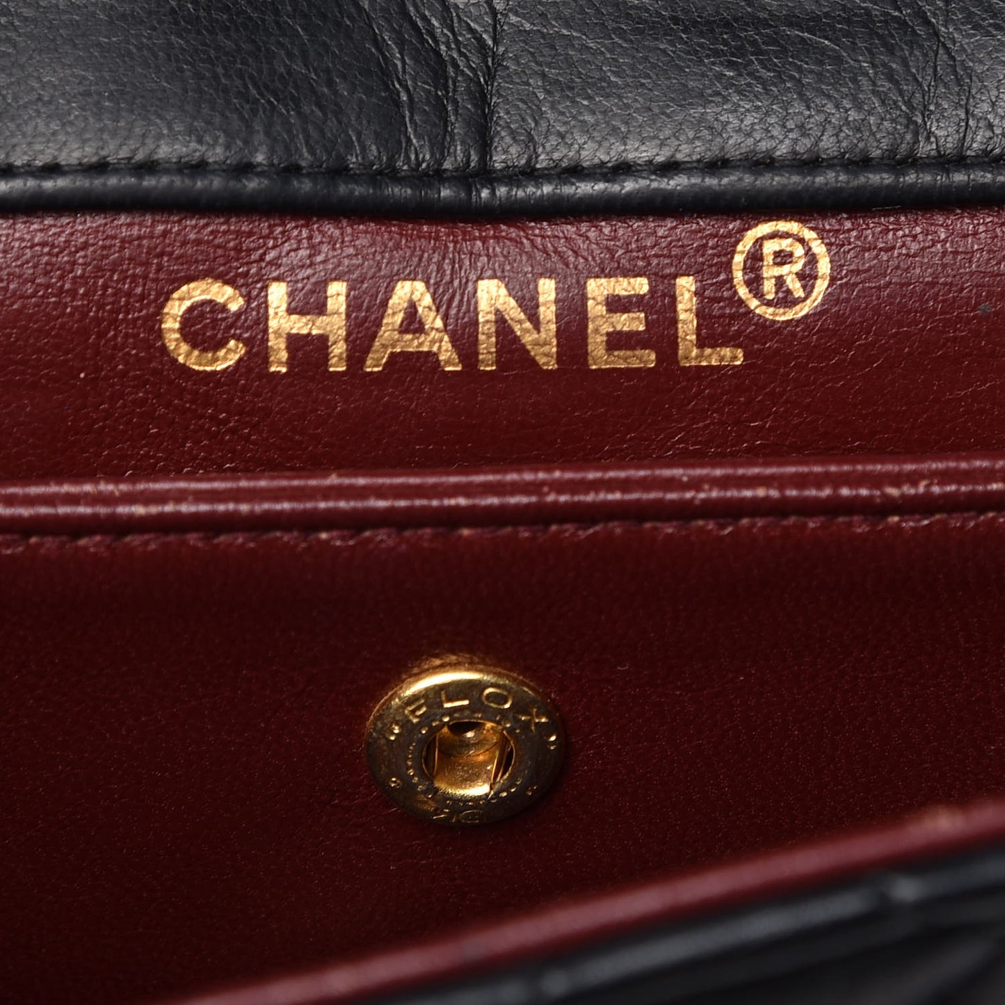Lambskin Quilted Small Single Flap Black