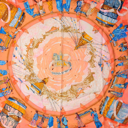 Hermes Silk Prieres au Vent Scarf 90 1 of 8