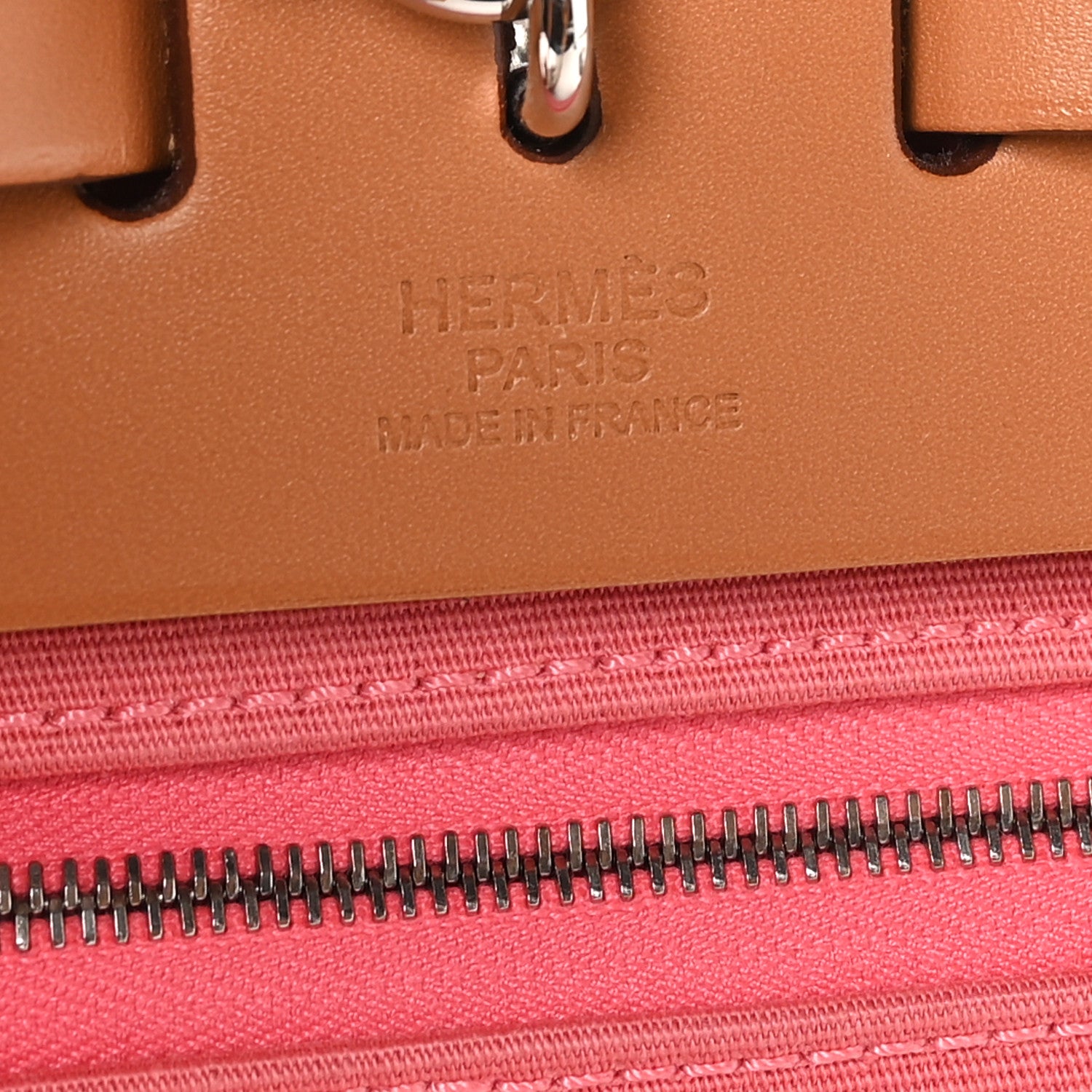 Hermes Vache Hunter Toile Herbag Zip 31 PM Rose Azalee Natural 7 of 11