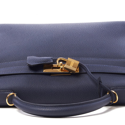 Hermes Togo Kelly Retourne 32 Bleu Nuit 8 of 31