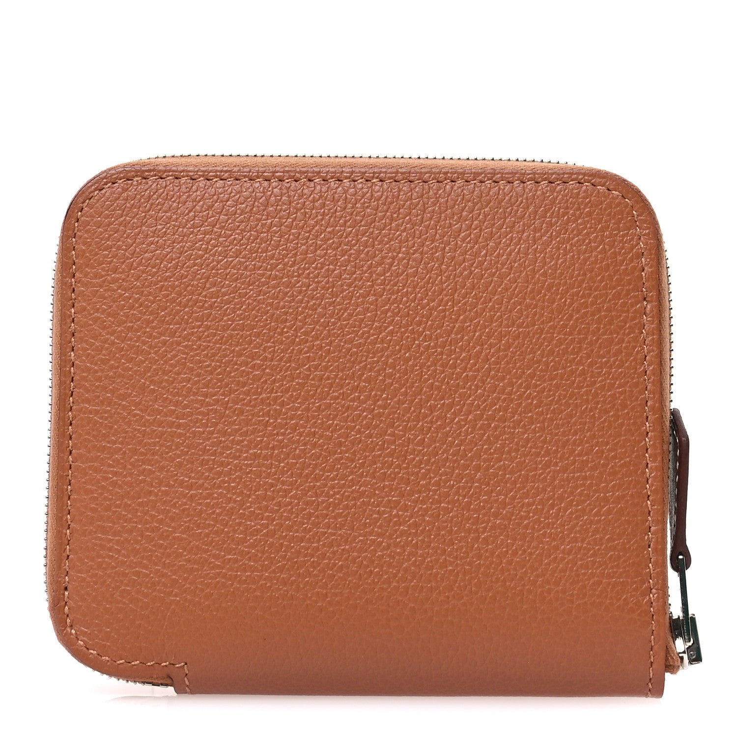 Hermes Evercolor Barenia Silk'In Compact Wallet Gold 1 of 9