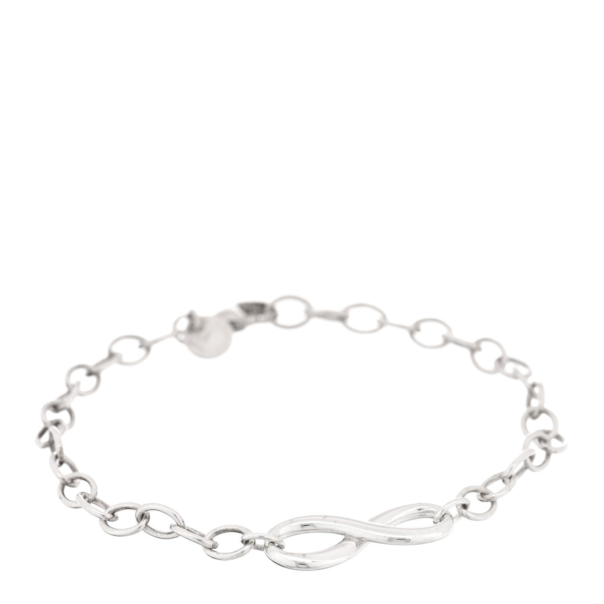 Sterling Silver Infinity Double Chain Bracelet