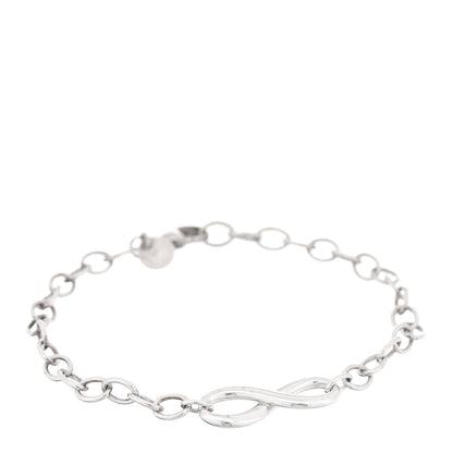 Tiffany Sterling Silver Infinity Double Chain Bracelet 1 of 3