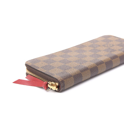 Louis Vuitton Damier Ebene Clemence Wallet Cherry 5 of 10