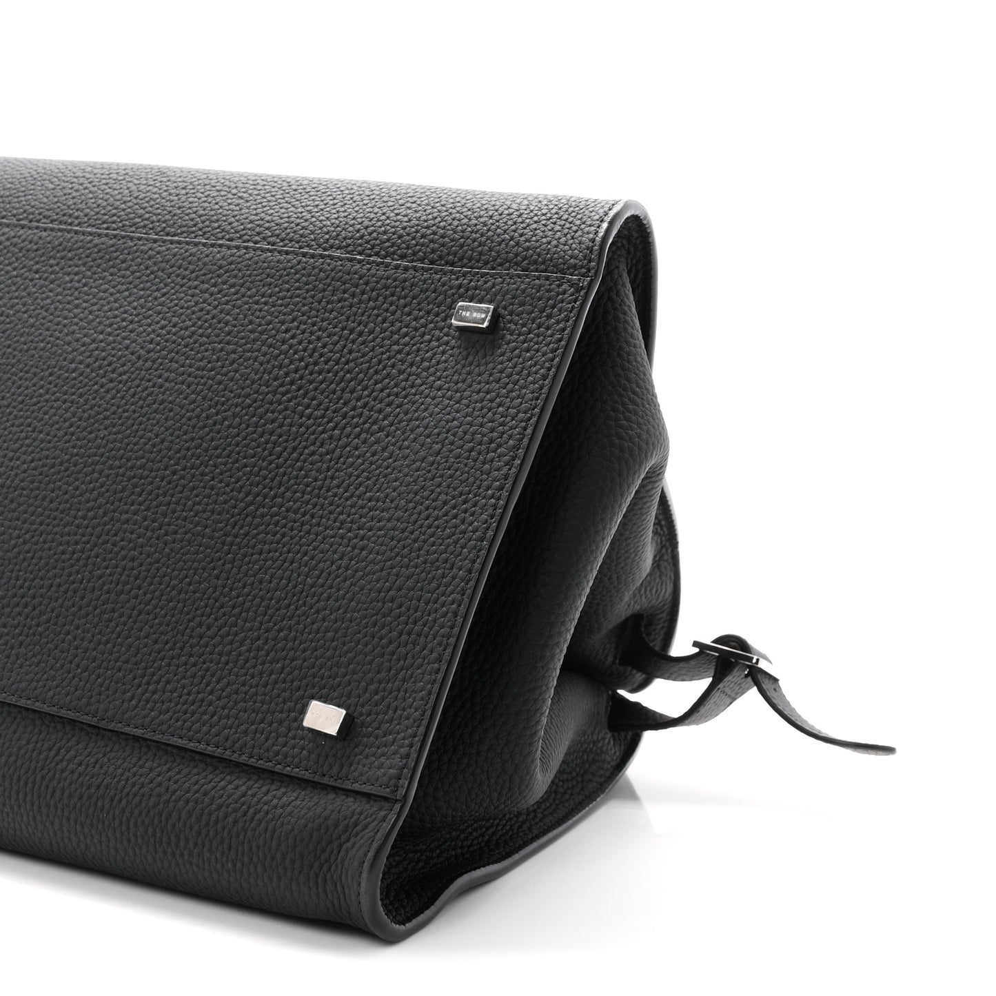 Matte Grained Calfskin Soft Margaux 15 Black