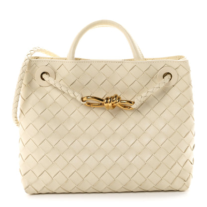 Bottega Veneta Nappa Intrecciato Small Andiamo Shoulder Bag Sea Salt 1 of 10