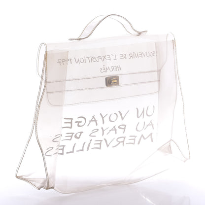 Hermes Vinyl Souvenir De L'Exposition Kelly Transparent 3 of 9