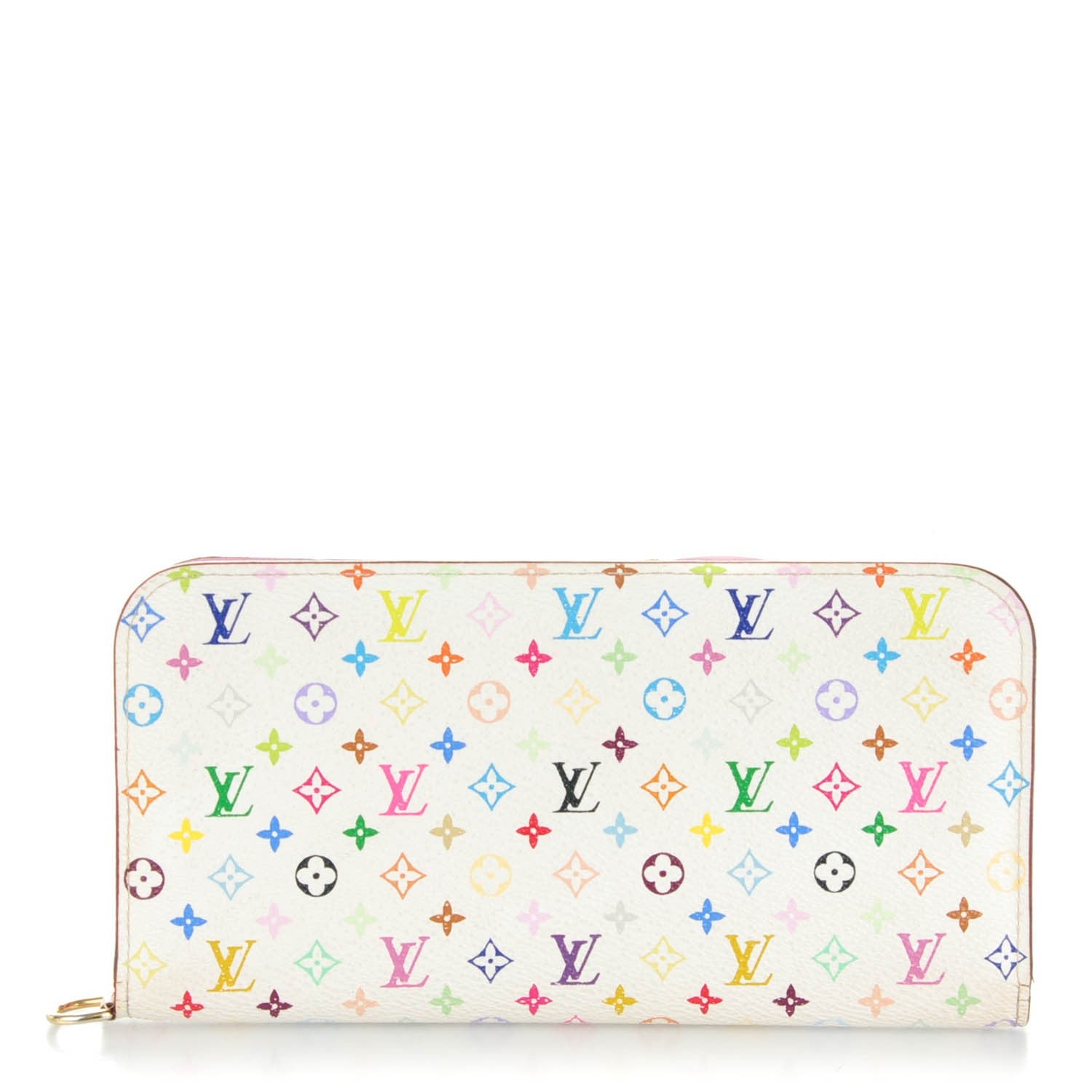 Louis Vuitton Monogram Multicolor Insolite Wallet White Litchi 1 of 7